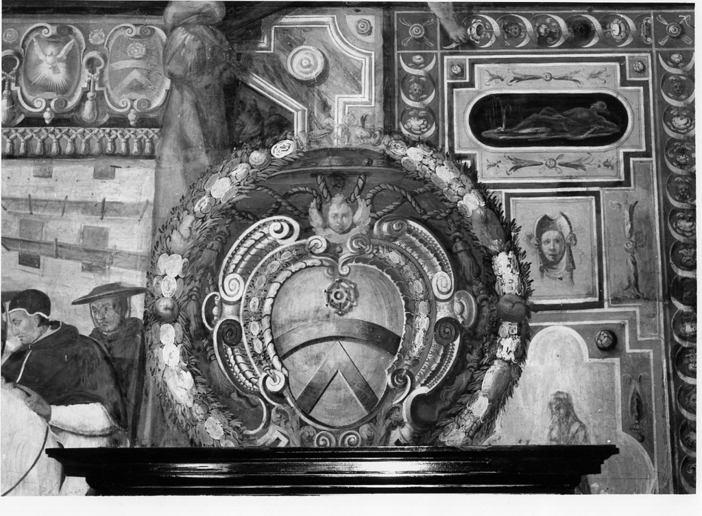 stemma del Commendatore di S. Spirito Teseo Aldovrandi (dipinto, ciclo) - ambito
